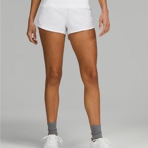 Womens lululemon speed up shorts 2.5inch in white